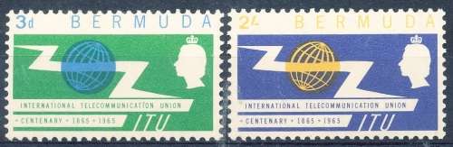 BERMUDA  1965 - I.T.U  CENTENARY   COMPLETE  SET -    MINT