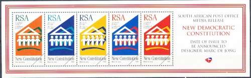 RSA  - 1996  -  New Democratic Constitution   MEDIA RELEASE - FINE MINT