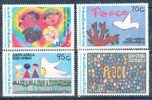 RSA -  1994  - Peace Campaign - Children`s Paintings    SET  - FINE  MINT