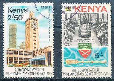KENYA  1983 -  Parliamentary Conference, Nairobi -   TOP VALUES   -  FINE  USED