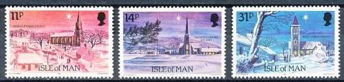 ISLE of MAN  - 1985   Christmas stamps -  SET  - FINE  MINT