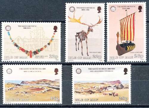 ISLE of MAN  - 1986  Manx Museum -  SET  - FINE  MINT