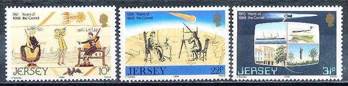 JERSEY   - 1986  Halley´s Comet    FULL SET    -  FINE  MINT