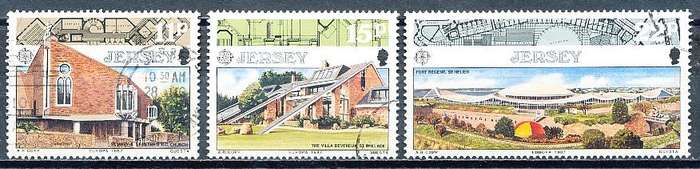 JERSEY   - 1987  EUROPA Stamps - Modern Architecture  FULL SET    -  FINE USED