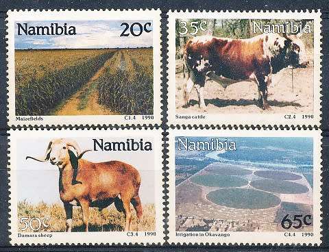 NAMIBIA   1990   -  Farming  COMPLETE SET  -  FINE MINT