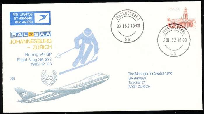 RSA   -  SAA  COVER   no 36   -   FINE ITEM