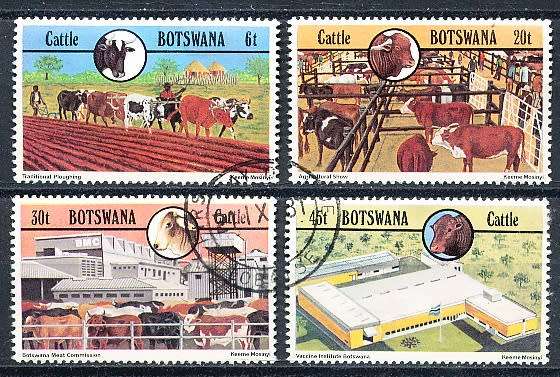 BOTSWANA  1981  -   Cattle Industry   SET    -    FINE  CTO  USED