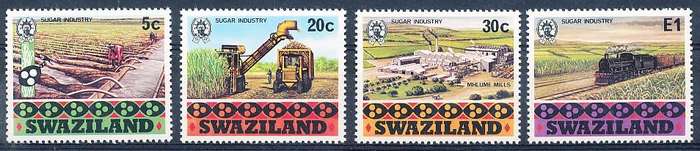 SWAZILAND   1982   -   Sugar Industry   FULL  SET  -  FINE  MINT