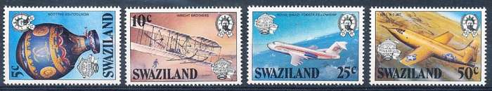 SWAZILAND   1983   - Manned Flight  FULL  SET  -  FINE  MINT