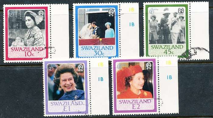 SWAZILAND   1986   - Queen Elizabeth II   FULL SET  -    FINE   USED