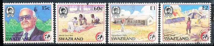 SWAZILAND   1989   -   Red Cross   FULL SET -    FINE    USED