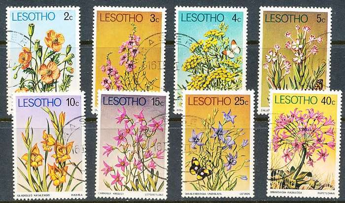 LESOTHO  1978 -    Flora   FULL SET   -   FINE  CTO USED