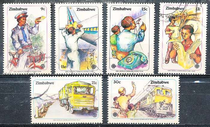 ZIMBABWE 1983  -  Communications Year   FULL SET  -  FINE  USED