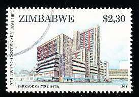 ZIMBABWE 1994  -  Anniversary of Bulawayo   TOP VALUE    -  FINE   USED