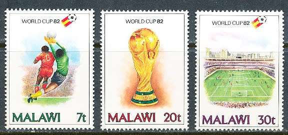 MALAWI  1982 -  Football World Cup - Spain  FULL SET   -   FINE  MINT