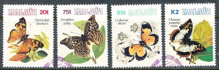 MALAWI  1993 -  Butterflies   FULL SET   - FINE   CTO USED