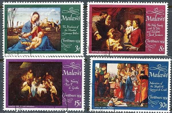 MALAWI  1974 -    Christmas   FULL  SET   -  FINE  CTO USED