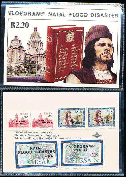 RSA   -  1987  -  Flood Disaster  PRESENTATION  PACK - FINE  MINT