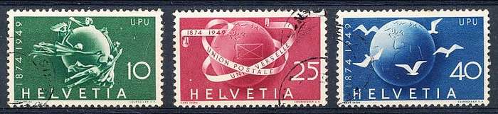 SWITZERLAND  1949 -   Universal Postal Union - UPU   SET   - FINE  USED