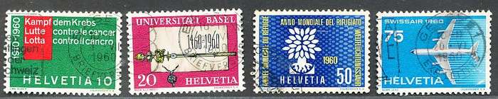 SWITZERLAND  1960 -    Events  SET   - FINE  USED