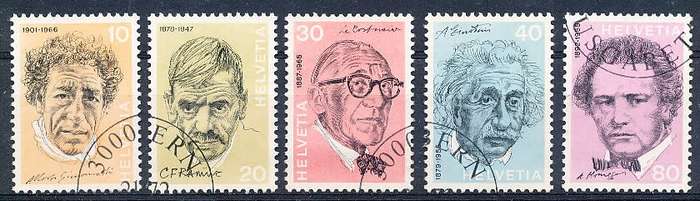 SWITZERLAND  1972 -   Portraits  SET   - FINE USED