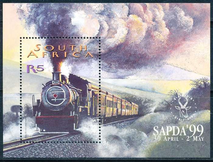 RSA  - 1999 -   Stamp Exhibition `SAPDA `99` - Johannesburg -  MINI-SHEET  - FINE  MINT