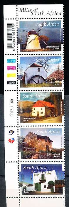 RSA  - 2007 -   Mills of South Africa  CONTROL  - FINE MINT