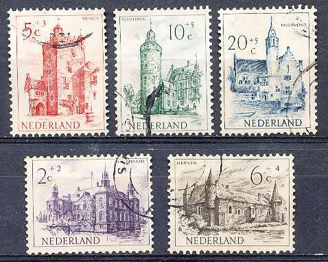 NETHERLANDS  1951  -    Charity Stamps   FULL  SET   -   FINE USED