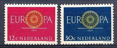 NETHERLANDS  1960  -  EUROPA Stamps  FULL  SET   - MINT