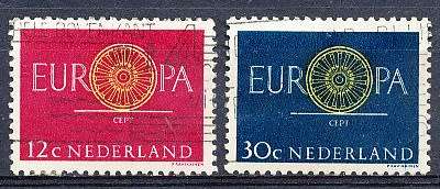 NETHERLANDS  1960  -  EUROPA Stamps  FULL  SET   - FINE USED