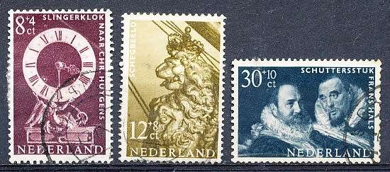NETHERLANDS  1962  -  Charity Stamps  TOP VALUES   - FINE USED