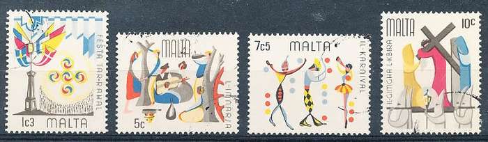 MALTA 1976  -   Folklore  FULL   SET   -   FINE USED