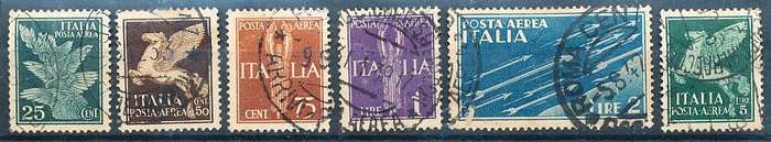 ITALY  1930/2   -   Airmail PART  SET     -  FINE USED