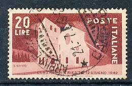 ITALY  1949   - Trieste Election  SINGLE ISSUE      -  FINE USED