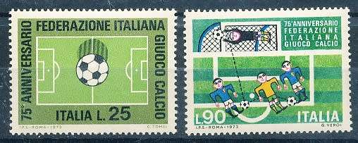 ITALY  1973   - Football Federation FULL SET   -  FINE MINT