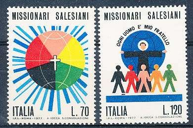 ITALY  1977   -   The Salesian Missionaries   FULL SET     -  FINE  MINT