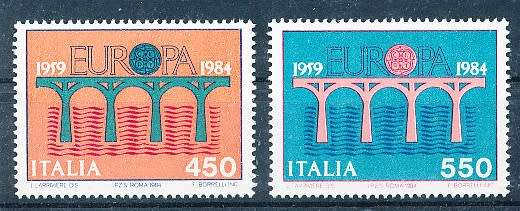 ITALY  1984   -  EUROPA Stamps    FULL SET     -  FINE  MINT