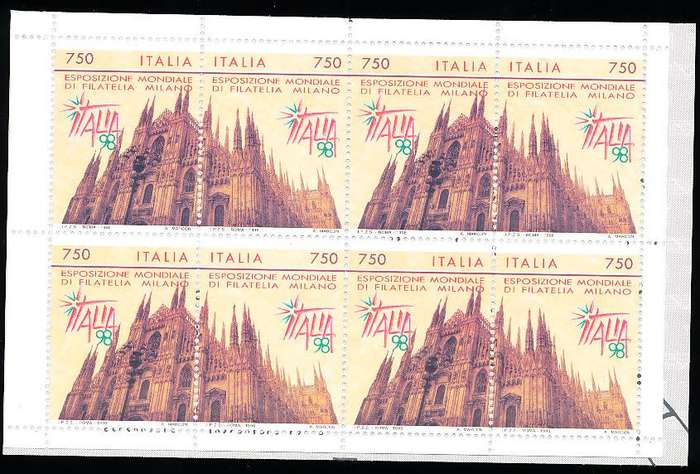 ITALY  1996   -  Philatelic Exhibition - ITALIA  COMPLETE BOOKLET    -  FINE  MINT