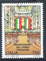 ITALY  1997   -   First Italian Tricolor  SINGLE ISSUE     -  FINE  USED