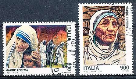 ITALY  1998   -    Mother Teresa FULL SET -  FINE  USED