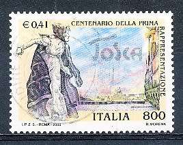 ITALY  2000   -    Production of the Tosca   SINGLE ISSUE     -  FINE  USED