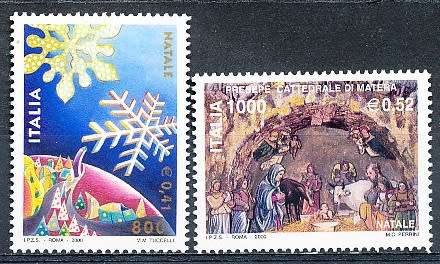 ITALY  2000   -  Christmas  FULL SET    -  FINE  MINT