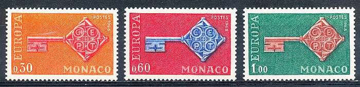 MONACO  1968   -  EUROPA Stamps   FULL  SET - FINE  MINT