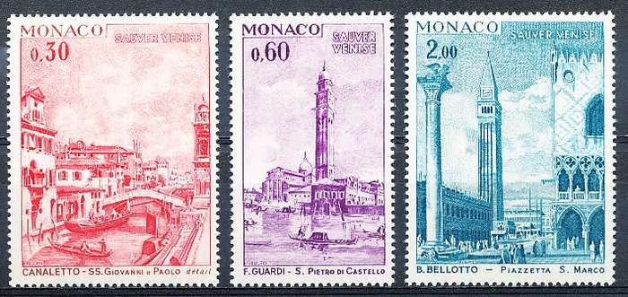 MONACO  1972   -   UNESCO  FULL SET   - FINE  MINT