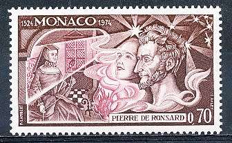 MONACO  1974   -  Pierre de Ronsard SINGLE ISSUE  - FINE  MINT