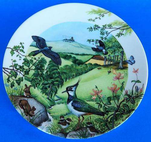 Wedgwood Ltd. Edition Country Panorama Display Plate - "Rolling Hills & Grasslands" By Colin Newman