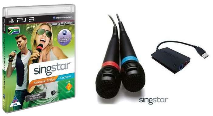 PS3 Singstar Afrikaanse Treffers Game With Wired Microphones Bundle