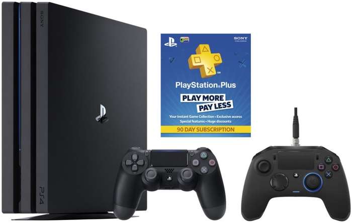 PS4 Pro 1TB Console & Nacon Controller Bundle 90 Days Membership