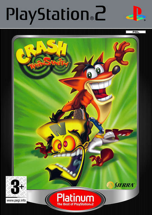PS2 Crash Twinsanity Platinum / As New