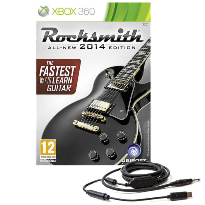 XBOX 360 ROCKSMITH 2014 EDITION WITH CABLE BUNDLE / AS NEW / ORIGINAL PRODUCT / BID TO WIN